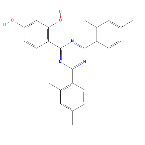 4-[4,6-Bis(2,4-dimethylphenyl)-1,3,5-triazin-2-yl]-1,3-benzenediol (CAS: 1668-53-7) - Related Chemical Product