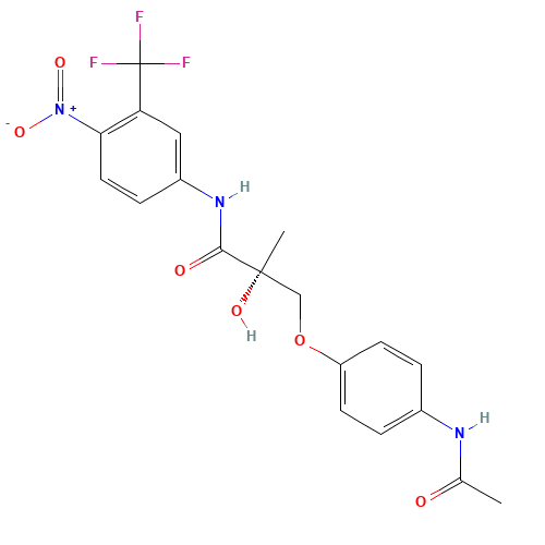 (2R)-3-(4-Acetamidophenoxy)-2-hydroxy-2-methyl-N-[4-nitro-3-(trifluoromethyl)phenyl]propanamide (CAS: 885324-25-4) - Related Chemical Product
