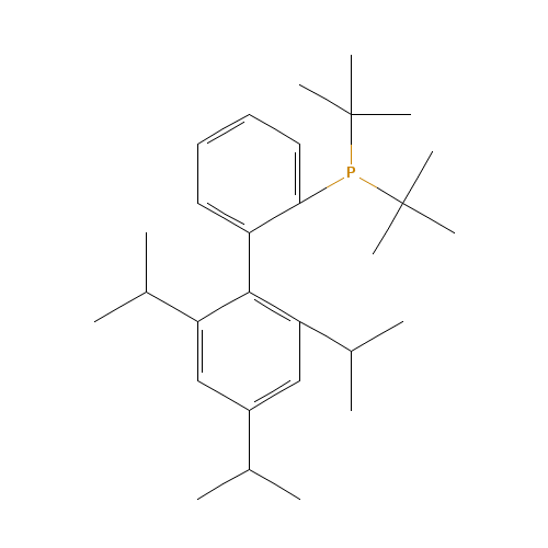 Bis(2-methyl-2-propanyl)(2',4',6'-triisopropyl-2-biphenylyl)phosphine (CAS: 564483-19-8) - Related Chemical Product