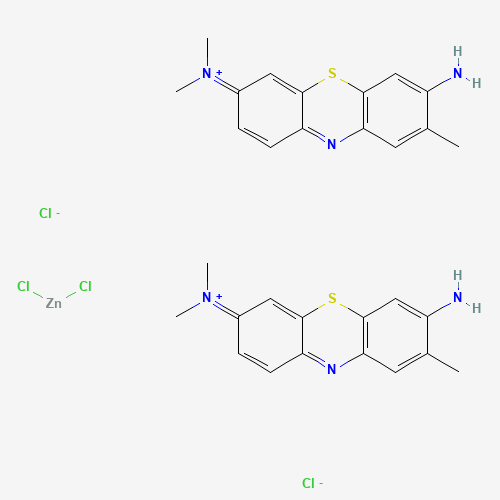 7-Amino-N,N,8-trimethyl-3H-phenothiazin-3-iminium chloride (CAS: 6586-04-5) - Chemical Structure and Molecular Formula 
