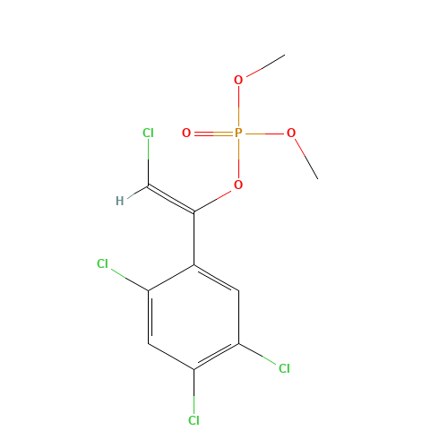 Tetrachlorvinphos (CAS: 22248-79-9) - Chemical Structure and Molecular Formula 