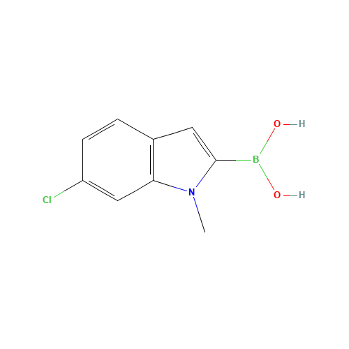 (6-Chloro-1-methyl-1H-indol-2-yl)boronic acid (CAS: 957066-11-4) - Related Chemical Product