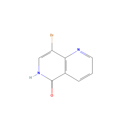 1,6-Naphthyridin-5(6H)-one, 8-bromo- (CAS: 155057-97-9) - Chemical Structure and Molecular Formula 