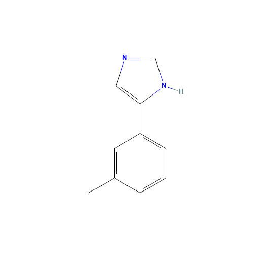 4-(3-Methylphenyl)-1H-imidazole (CAS: 53848-03-6) - Chemical Structure and Molecular Formula 