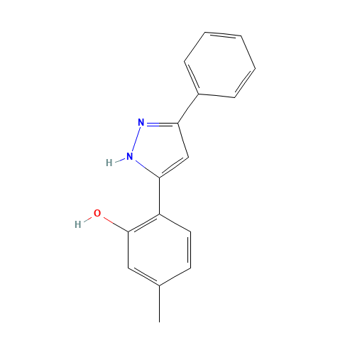 5-Methyl-2-(5-phenyl-1H-pyrazol-3-yl)-phenol (CAS: 121911-71-5) - Related Chemical Product