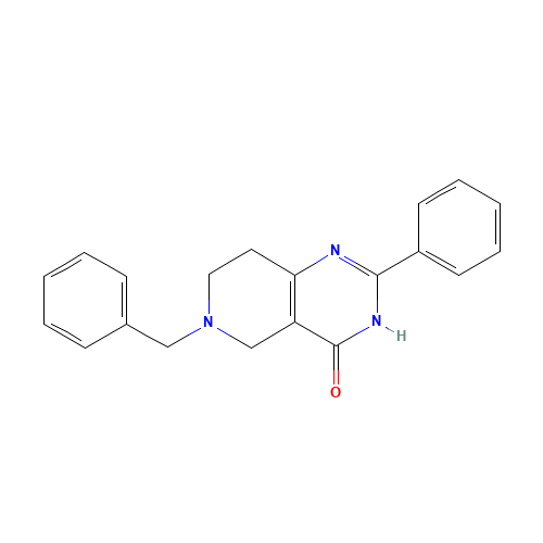 pyrido[4,3-d]pyrimidin-4(3H)-one, 5,6,7,8-tetrahydro-2-phenyl-6-(phenylmethyl)- (CAS: 1047-48-9) - Related Chemical Product