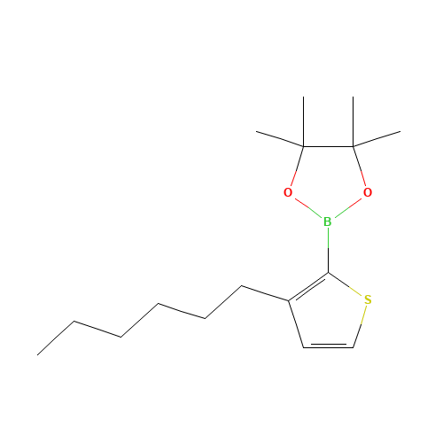 2-(3-Hexyl-2-thienyl)-4,4,5,5-tetramethyl-1,3,2-dioxaborolane (CAS: 850881-09-3) - Related Chemical Product