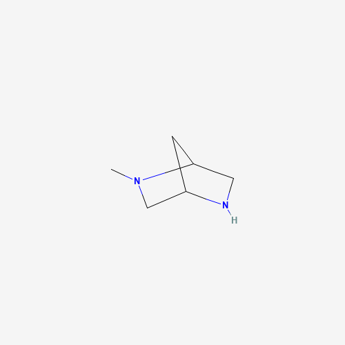(1R,4R)-2-methyl-2,5-diazabicyclo[2.2.1]heptane (CAS: 59436-77-0) - Chemical Structure and Molecular Formula 