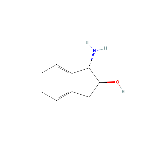 (1S,2S)-1-Aminoindan-2-ol (CAS: 163061-74-3) - Chemical Structure and Molecular Formula 