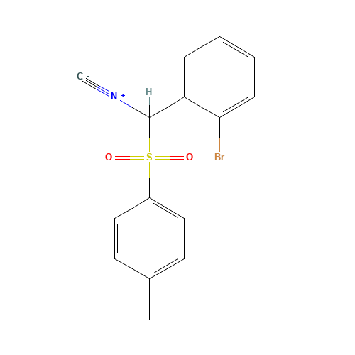 (2-Bromophenyl)(isocyano)methyl 4-methylphenyl sulfone (CAS: 936548-16-2) - Chemical Structure and Molecular Formula 