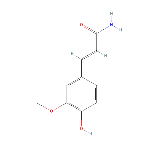 (2E)-3-(4-hydroxy-3-methoxyphenyl)prop-2-enamide (CAS: 19272-90-3) - Related Chemical Product