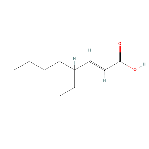 (2E)-4-Ethyloct-2-enoic acid (CAS: 60308-76-1) - Chemical Structure and Molecular Formula 