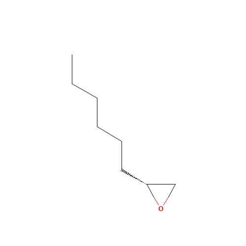 (2R)-2-Hexyloxirane (CAS: 77495-66-0) - Chemical Structure and Molecular Formula 