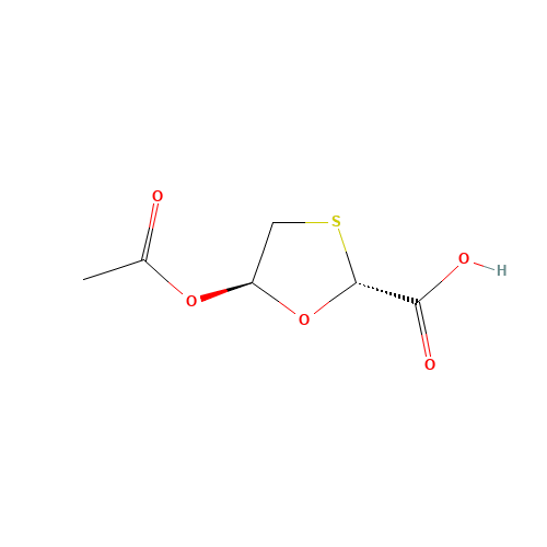 (2R,5S)-5-Acetoxy-1,3-oxathiolane-2-carboxylic acid (CAS: 147027-05-2) - Related Chemical Product