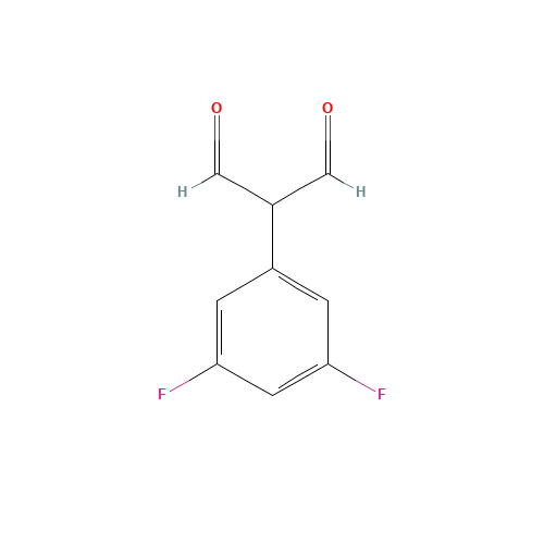 (3,5-Difluorophenyl)malonaldehyde (CAS: 493036-46-7) - Chemical Structure and Molecular Formula 