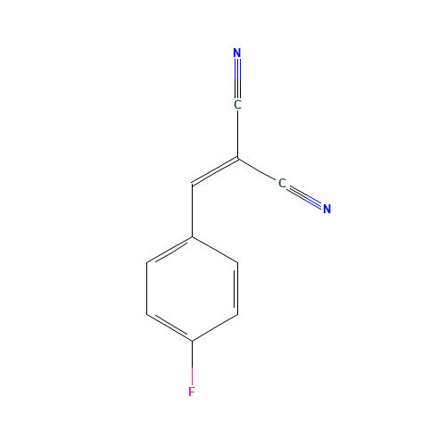 (4-fluorobenzylidene)malononitrile (CAS: 2826-22-4) - Chemical Structure and Molecular Formula 
