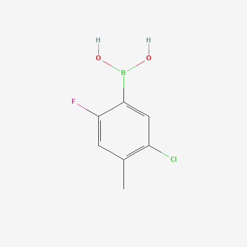 (5-Chloro-2-fluoro-4-methylphenyl)boronic acid (CAS: 1072952-42-1) - Chemical Structure and Molecular Formula 