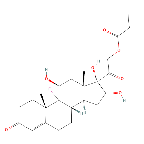 (9ξ,11b,16a)-9-Fluoro-11,16,17-trihydroxy-3,20-dioxopregn-4-en-21-yl propionate (CAS: 3797-62-4) - Related Chemical Product