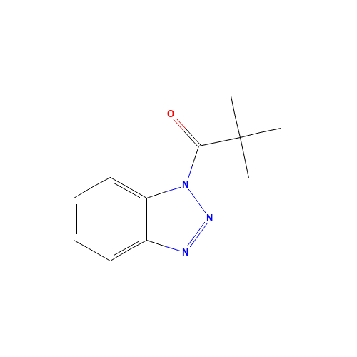 1-(1H-Benzotriazol-1-yl)-2,2-dimethylpropan-1-one (CAS: 26179-83-9) - Chemical Structure and Molecular Formula 