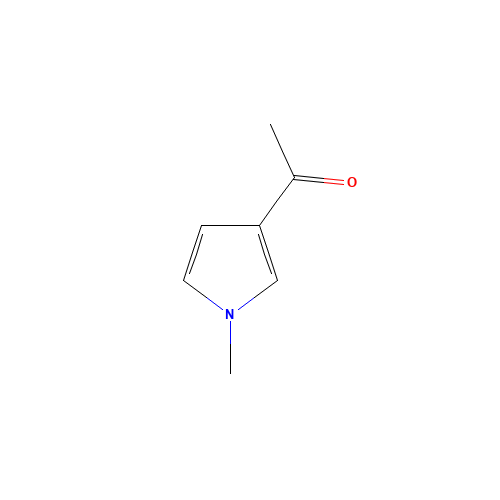 1-(1-Methyl-1H-pyrrol-3-yl)ethanone (CAS: 932-62-7) - Chemical Structure and Molecular Formula 