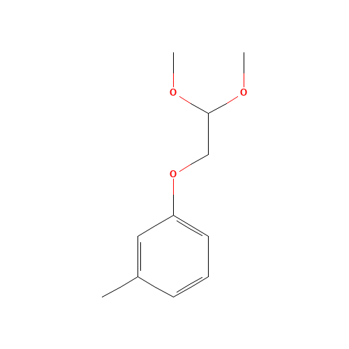 1-(2,2-Dimethoxyethoxy)-3-methylbenzene (CAS: 864684-72-0) - Chemical Structure and Molecular Formula 