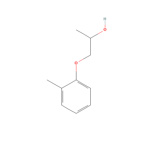 1-(2-methylphenoxy)propan-2-ol (CAS: 4317-61-7) - Chemical Structure and Molecular Formula 