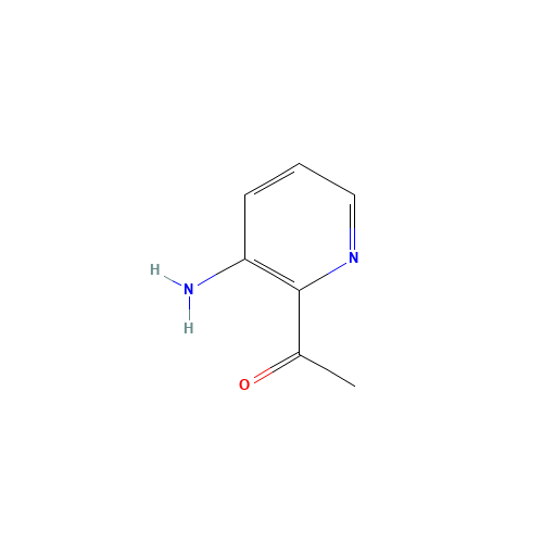 1-(3-aminopyridin-2-yl)ethanone (CAS: 13210-25-8) - Chemical Structure and Molecular Formula 