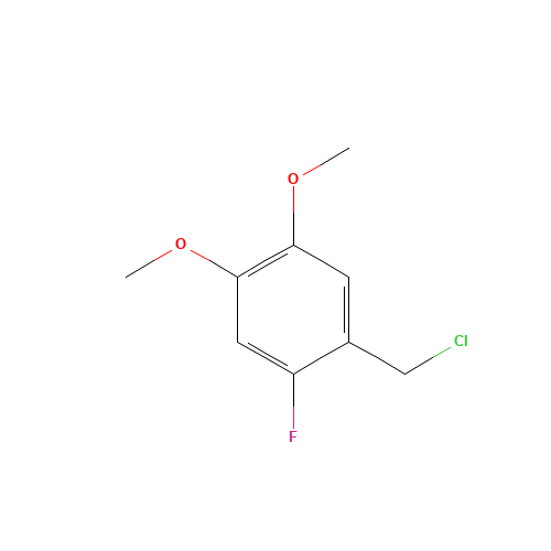 1-(Chloromethyl)-2-fluoro-4,5-dimethoxybenzene (CAS: 91407-48-6) - Related Chemical Product