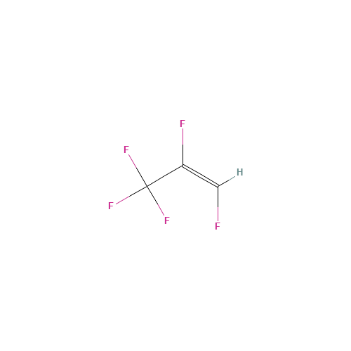 1,2,3,3,3-Pentafluoropropene (CAS: 5595-10-8) - Chemical Structure and Molecular Formula 