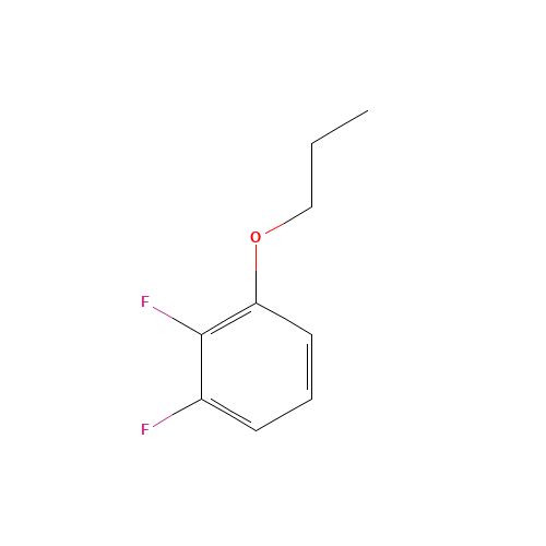 1,2-Difluoro-3-propoxybenzene (CAS: 124728-93-4) - Chemical Structure and Molecular Formula 
