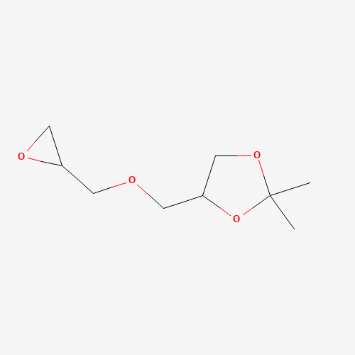 1,3-dioxolane, 2,2-dimethyl-4-[(oxiranylmethoxy)methyl]- (CAS: 1607-37-0) - Chemical Structure and Molecular Formula 