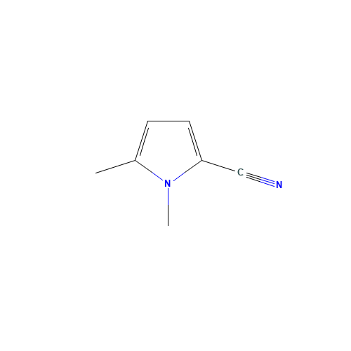 1,5-dimethyl-1h-pyrrole-2-carbonitrile (CAS: 56341-36-7) - Chemical Structure and Molecular Formula 
