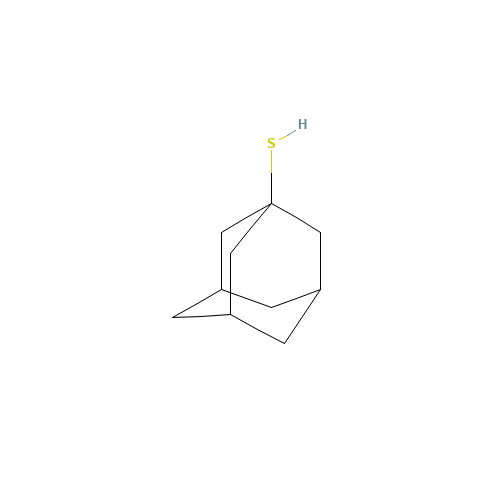 1-Adamantanethiol (CAS: 34301-54-7) - Chemical Structure and Molecular Formula 