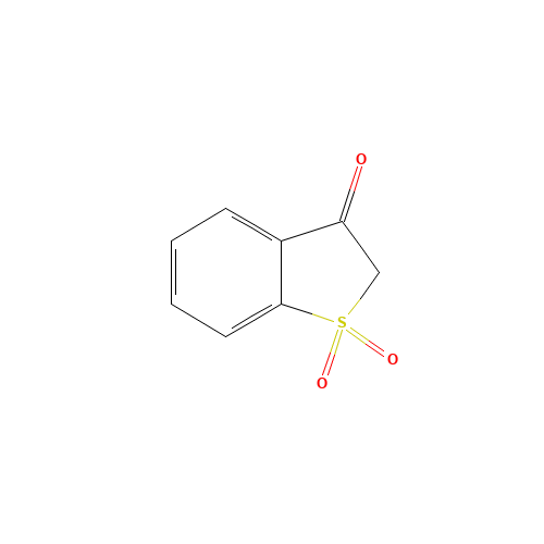 1-Benzothiophen-3(2H)-one 1,1-dioxide (CAS: 1127-35-1) - Chemical Structure and Molecular Formula 
