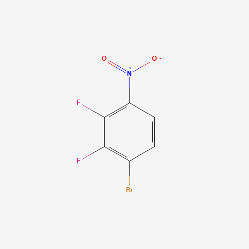 1-Bromo-2,3-difluoro-4-nitrobenzene (CAS: 1003708-24-4) - Chemical Structure and Molecular Formula 