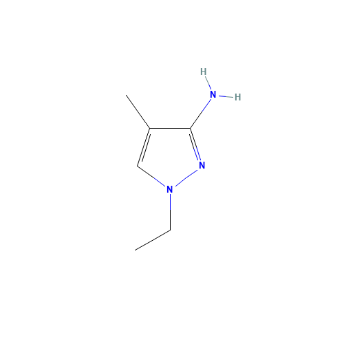 1-ethyl-5-methyl-1H-pyrazol-4-amine (CAS: 1174882-85-9) - Chemical Structure and Molecular Formula 