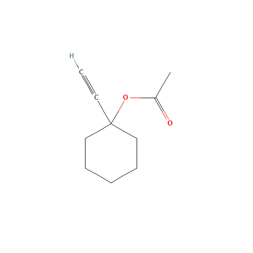1-Ethynylcyclohexyl acetate (CAS: 5240-32-4) - Chemical Structure and Molecular Formula 