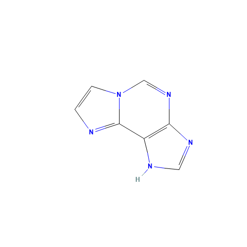 1H-Imidazo[2,1-i]purine (CAS: 13875-63-3) - Chemical Structure and Molecular Formula 