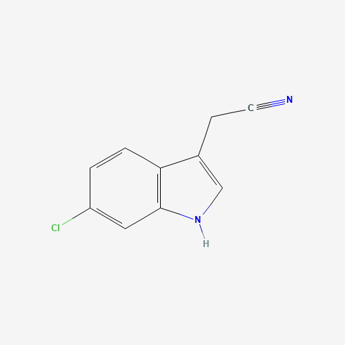 1H-indole-3-acetonitrile, 6-chloro- (CAS: 61220-58-4) - Chemical Structure and Molecular Formula 