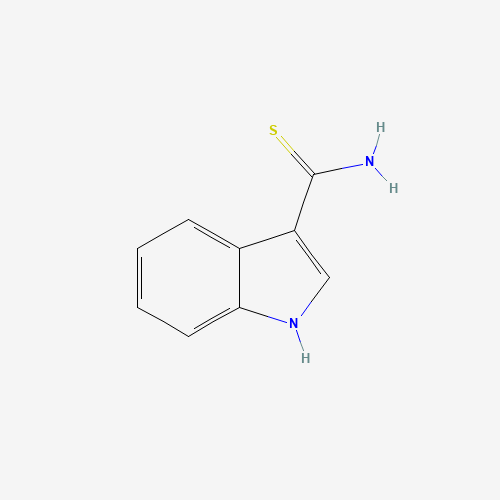 1H-Indole-3-carbothioamide (CAS: 59108-90-6) - Chemical Structure and Molecular Formula 