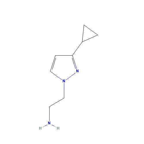 1H-Pyrazole-1-ethanamine, 3-cyclopropyl- (CAS: 1004451-87-9) - Related Chemical Product