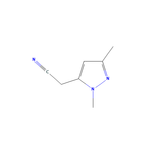 1H-Pyrazole-5-acetonitrile, 1,3-dimethyl- (CAS: 1015936-59-0) - Chemical Structure and Molecular Formula 