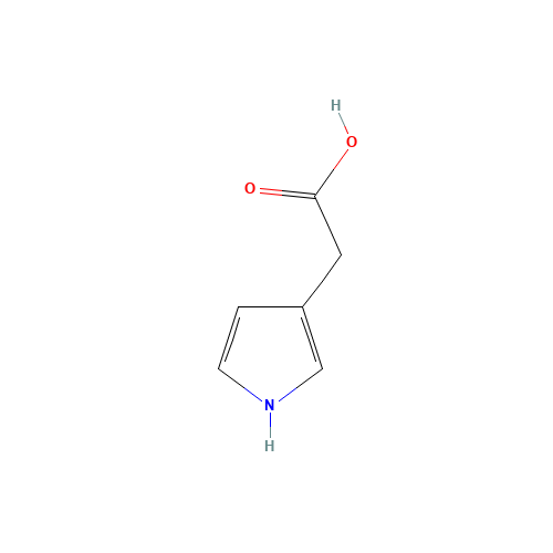 1H-Pyrrol-3-ylacetic acid (CAS: 86688-96-2) - Chemical Structure and Molecular Formula 