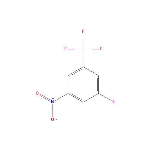 1-Iodo-3-nitro-5-(trifluoromethyl)benzene (CAS: 41253-01-4) - Chemical Structure and Molecular Formula 