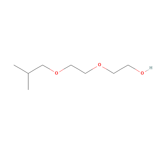 2-(2-Isobutoxyethoxy)ethanol (CAS: 18912-80-6) - Chemical Structure and Molecular Formula 