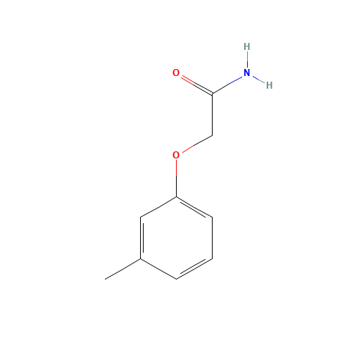 2-(3-methylphenoxy)acetamide (CAS: 10017-53-5) - Chemical Structure and Molecular Formula 