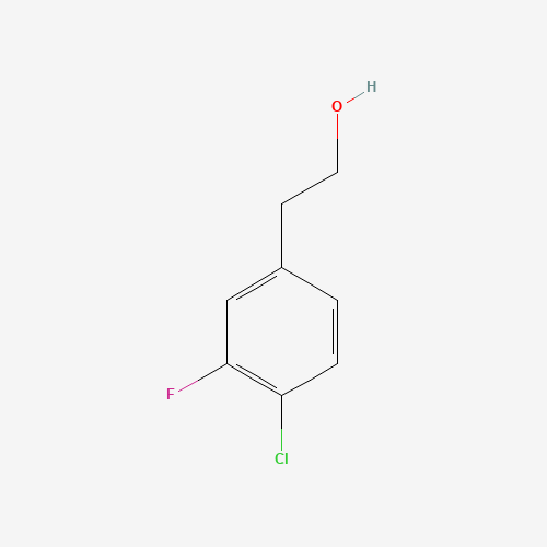 2-(4-Chloro-3-fluorophenyl)ethanol (CAS: 206362-79-0) - Chemical Structure and Molecular Formula 
