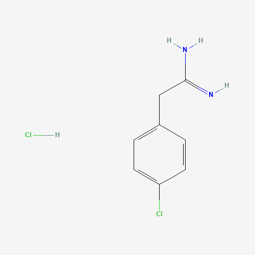 2-(4-Chlorphenyl)ethanimidamidhydrochlorid (CAS: 55154-90-0) - Chemical Structure and Molecular Formula 