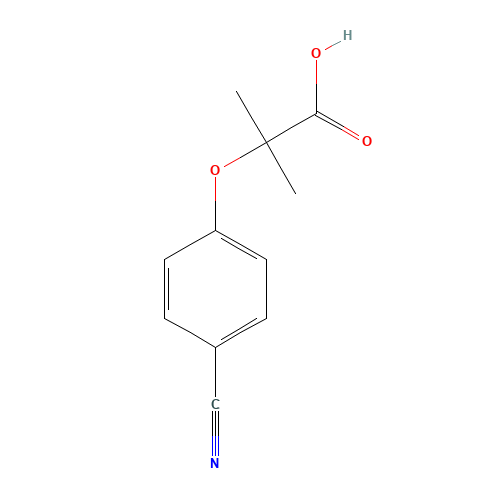 2-(4-Cyanophenoxy)-2-Methylpropanoic Acid (CAS: 79925-16-9) - Related Chemical Product