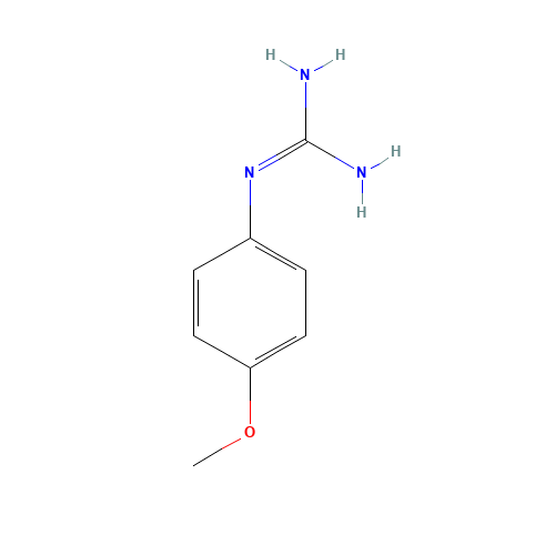 2-(4-Methoxyphenyl)guanidine (CAS: 67453-80-9) - Chemical Structure and Molecular Formula 